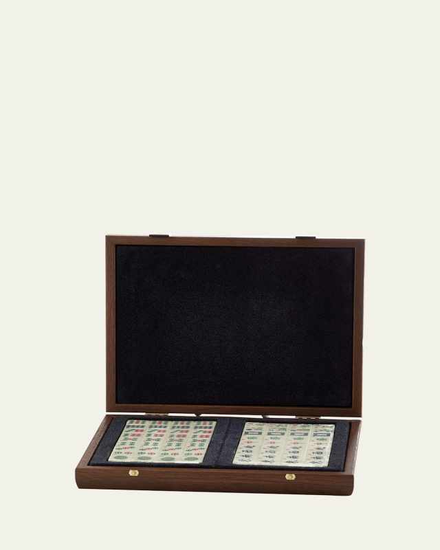 Mah Jongg Tiles in California Walnut Case